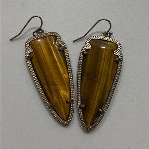 Tiger Eye skylar arrow kendra scott earrings